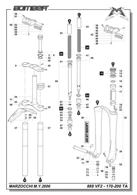marzocchi 888 vf2|MARZOCCHI 888 VF 200 Technical Instructions .